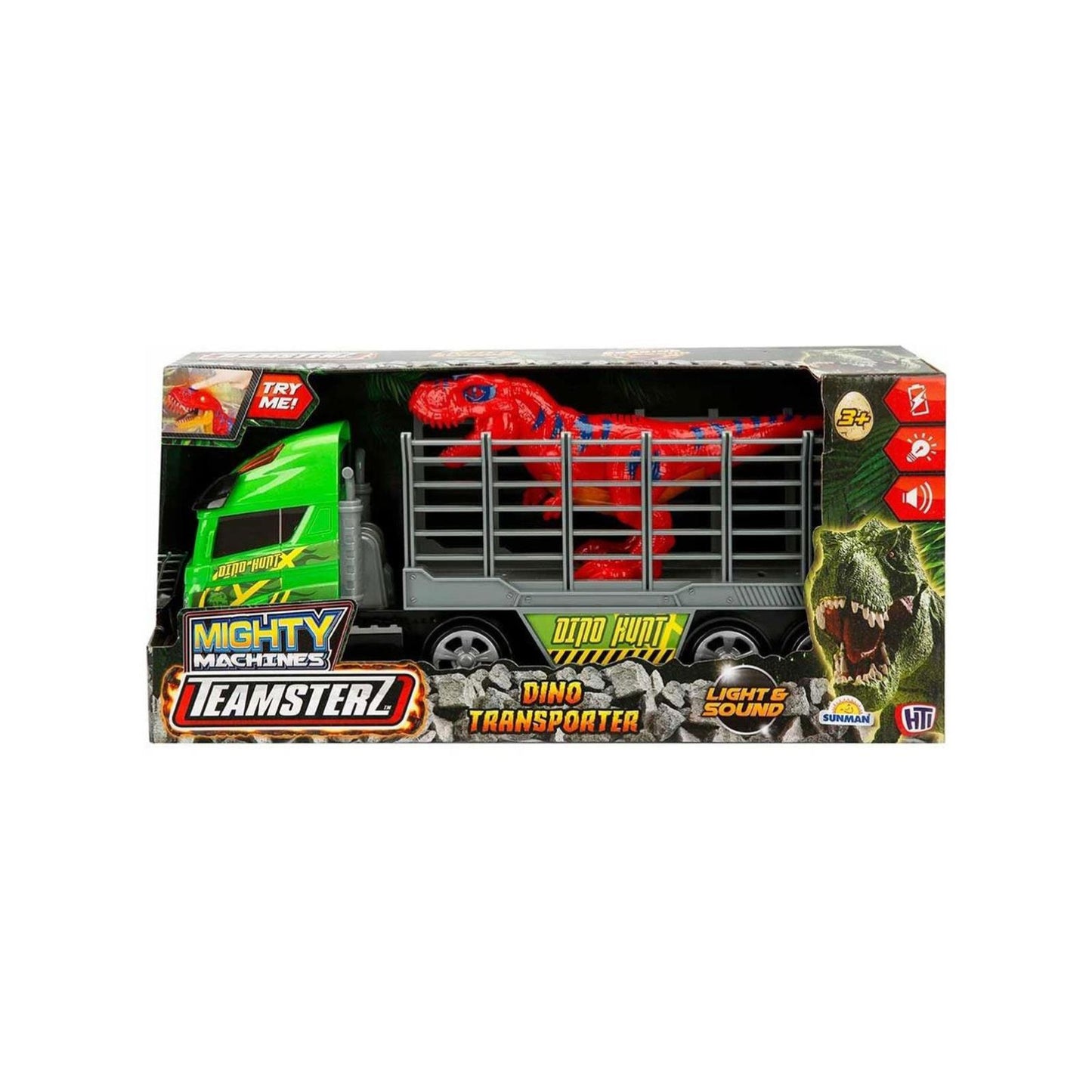 Sunman Oyuncak Mighty Machines Sesli ve Işıklı Dino Transporter