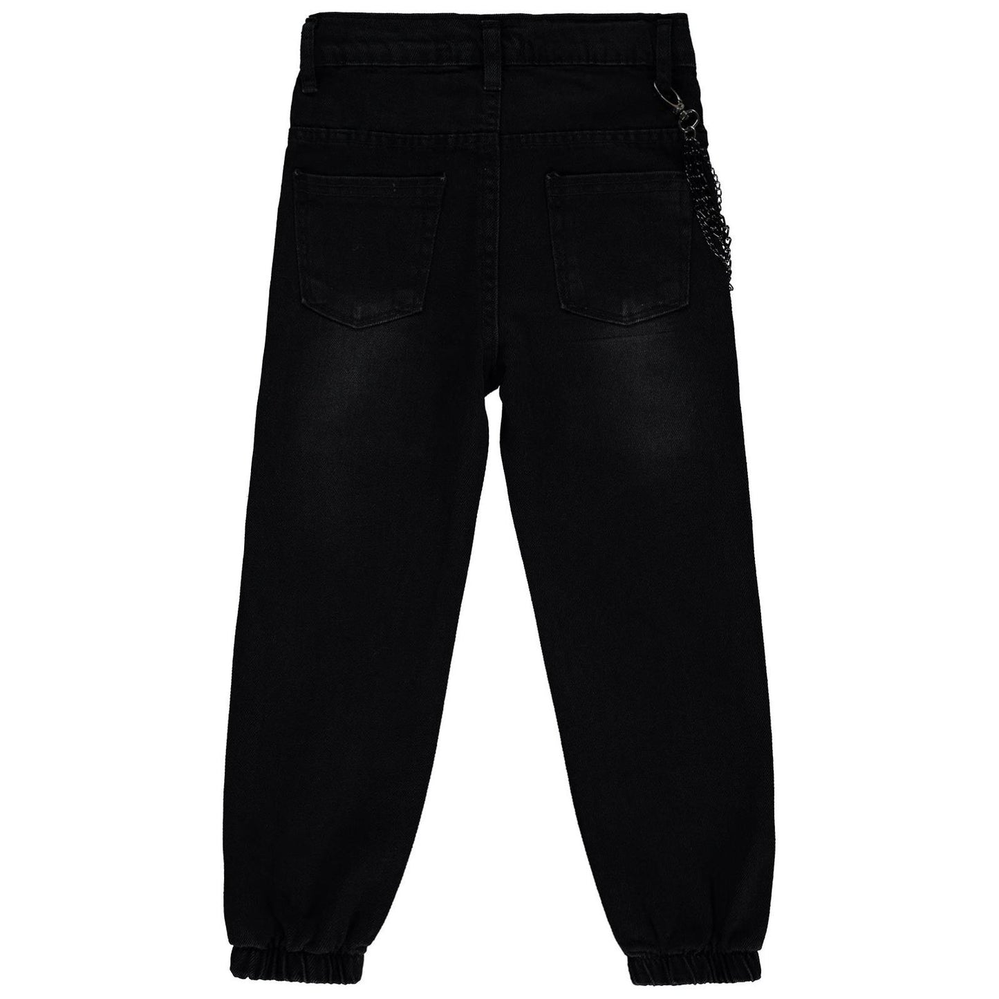 Civil Girls Torba Cepli Kapaklı 10-13 Yaş Pantolon - Siyah