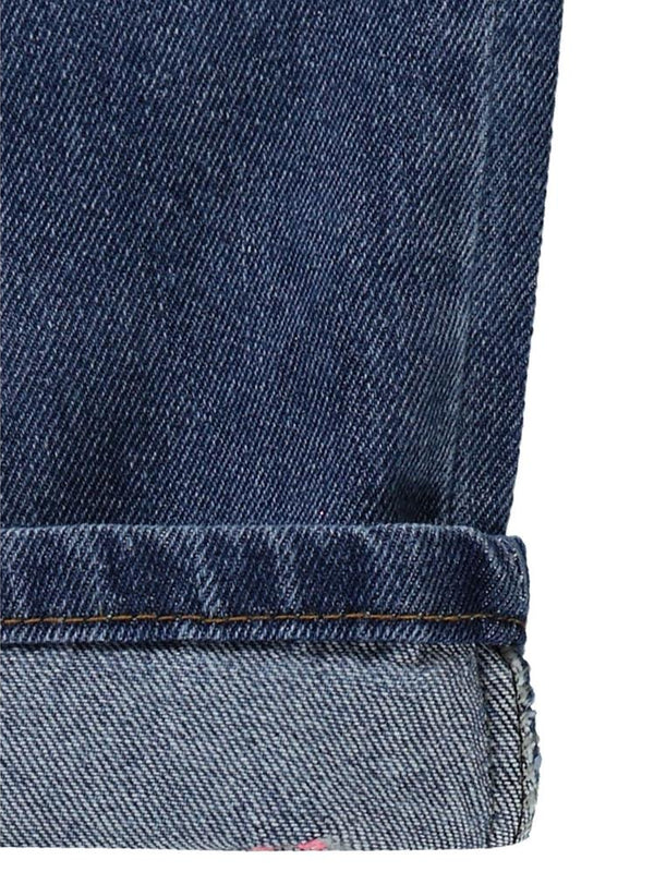 Civil Girls Papatya Nakışlı 10-13 Yaş Pantolon - Mavi