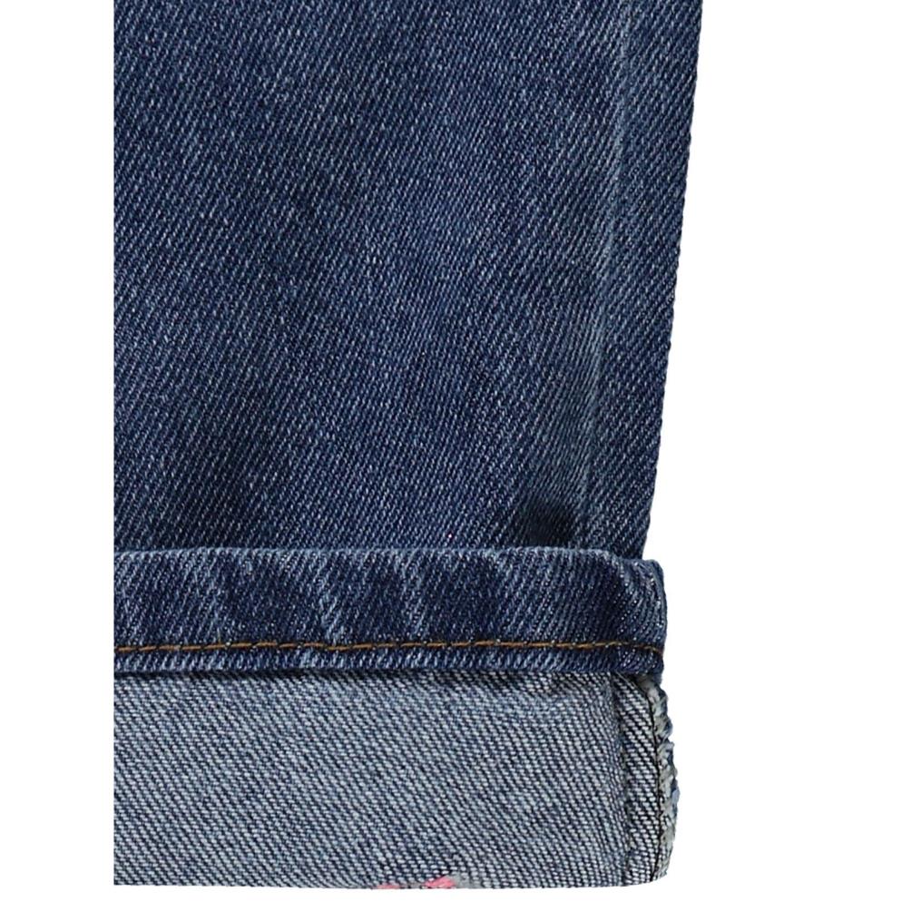 Civil Girls Papatya Nakışlı 10-13 Yaş Pantolon - Mavi