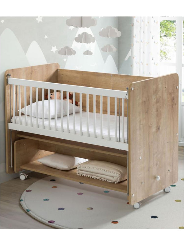 Babywhen Sallanan ve Tekerlekli Başucu Beşiği 60x120 cm