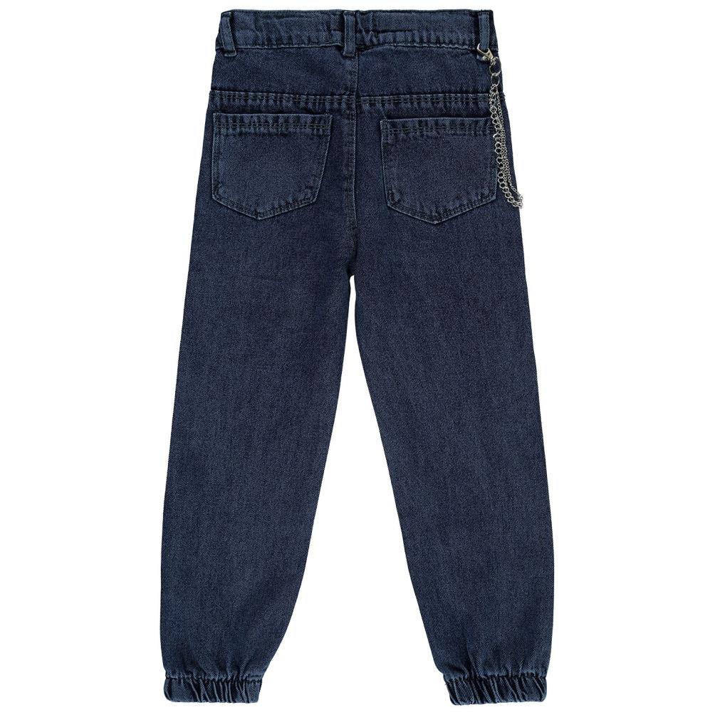 Civil Girls Torba Cepli Kapaklı 6-9 Yaş Pantolon - Mavi