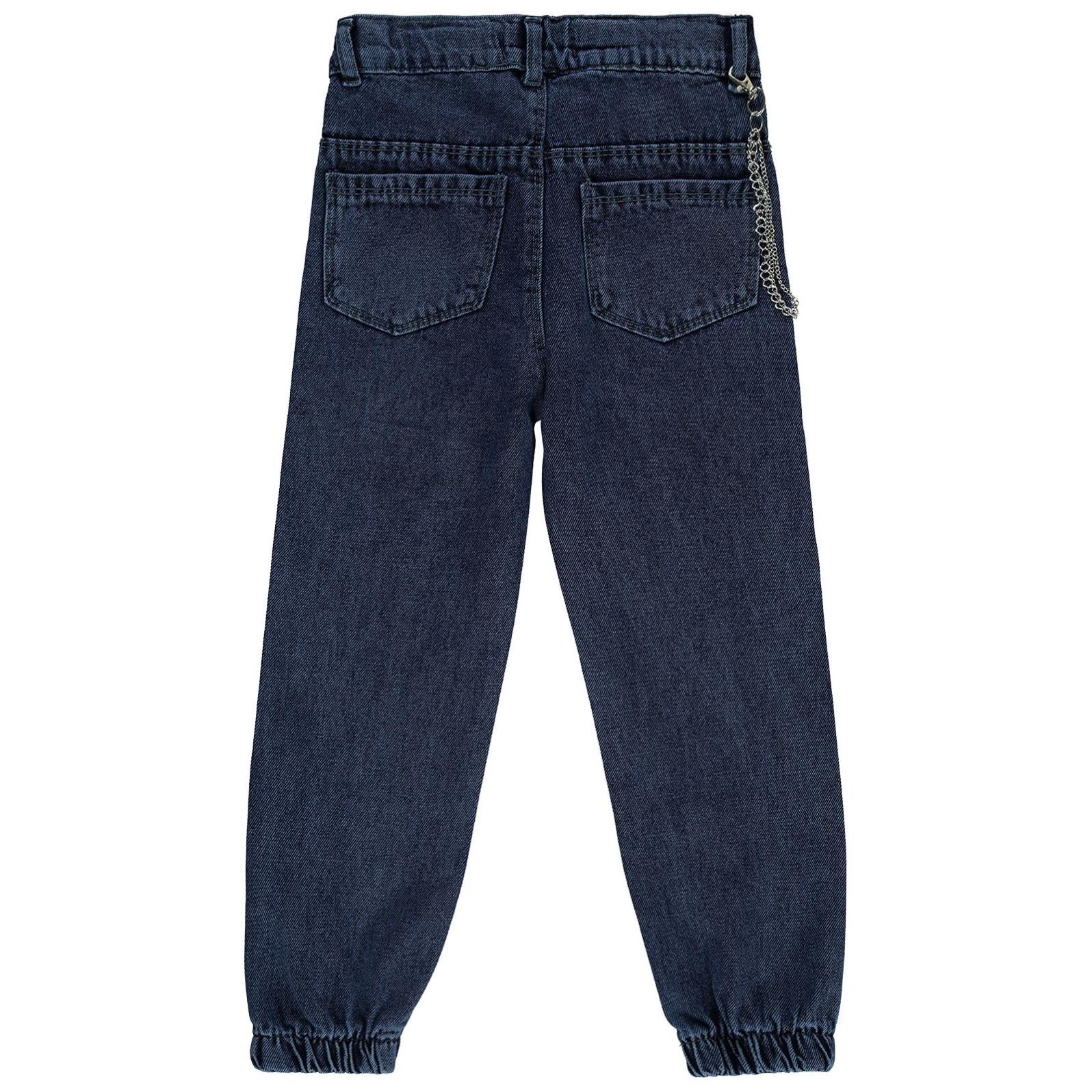 Civil Girls Torba Cepli Kapaklı 10-13 Yaş Pantolon - Mavi