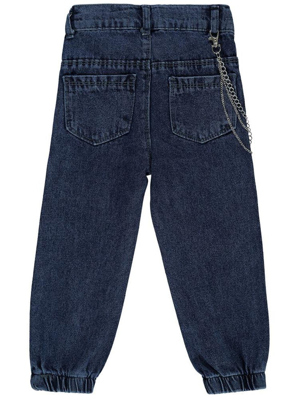 Civil Girls Torba Cepli Kapaklı 2-5 Yaş Pantolon - Mavi