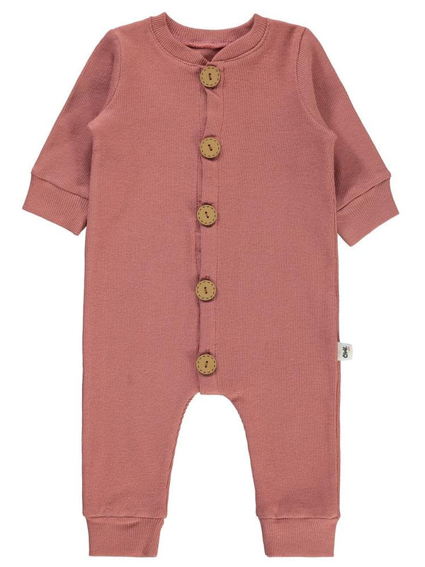 Civil Baby Düz Basic 1-6 Ay Tulum - Pembe