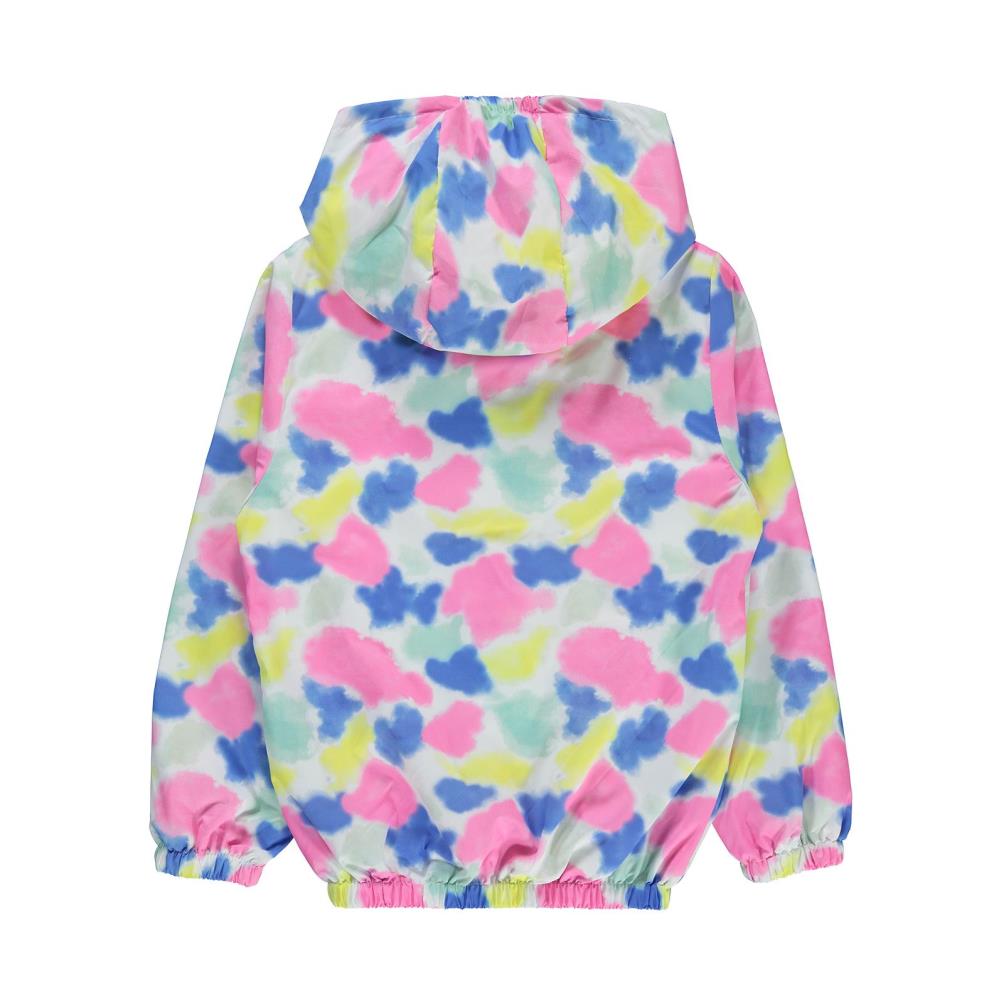 Civil Girls Batik Desen 10-13 Yaş Yağmurluk - Pembe