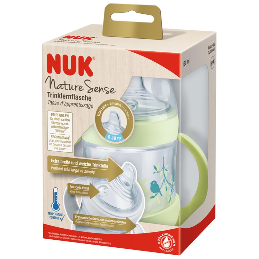 Nuk Nature Sense Pp Learner Isı Göstergeli 150 ml - Mavi