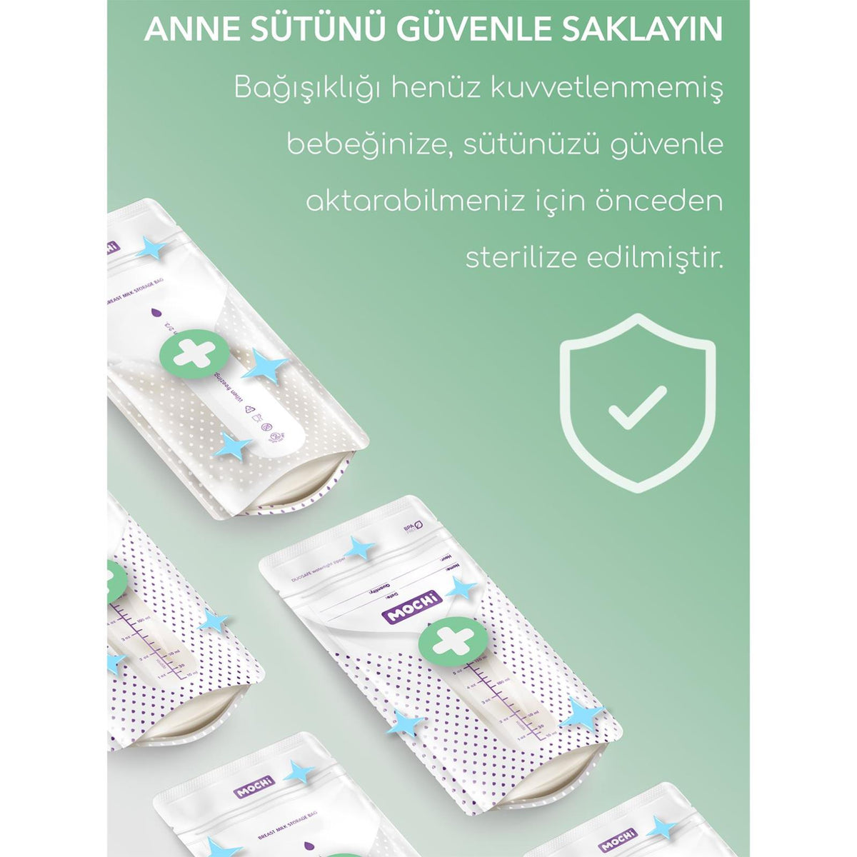 Mochi Anne Sütü Poşeti 200 ml 120 li