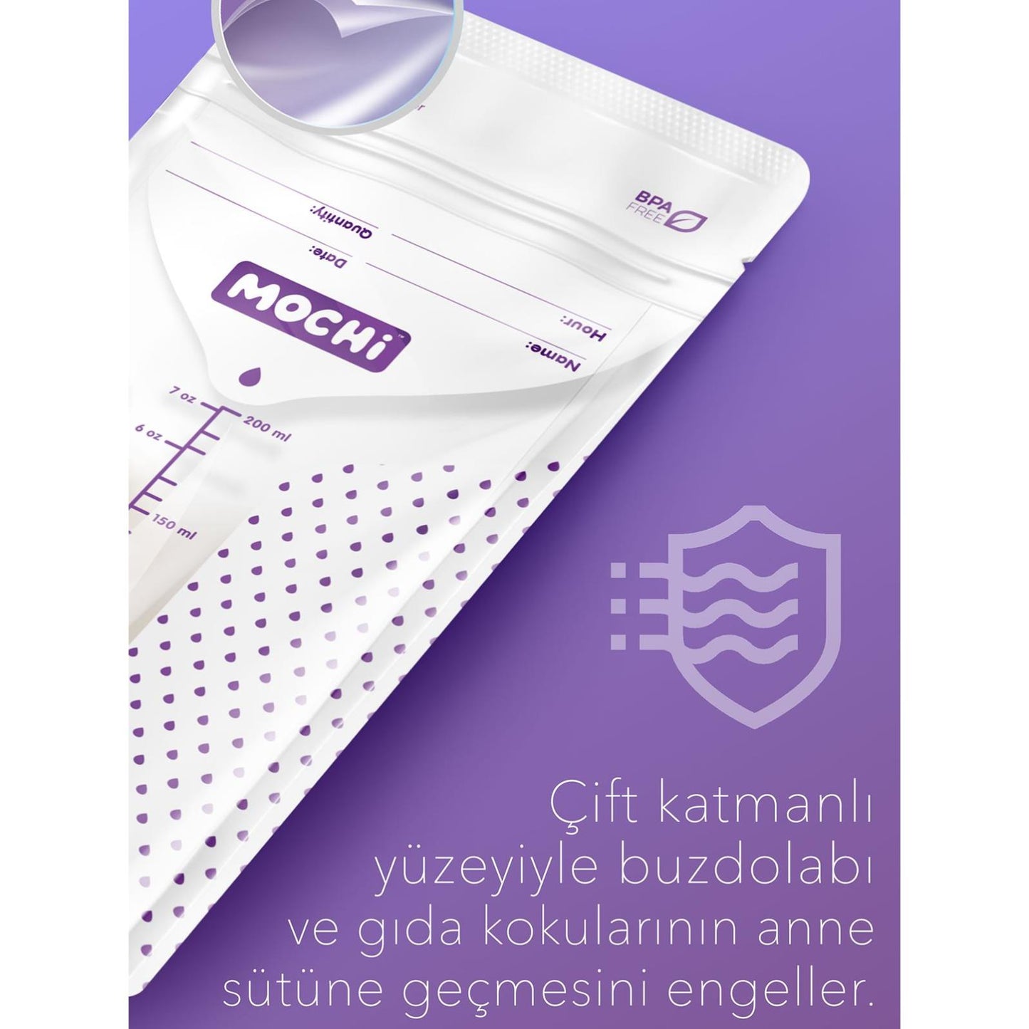 Mochi Anne Sütü Poşeti 200 ml 120 li