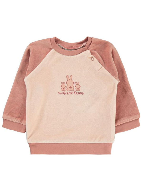 Civil Baby Tavşanlar Baskılı 3-18 Ay Sweatshirt - Pembe
