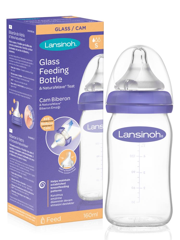 Lansınoh Cam Biberon 160 ml