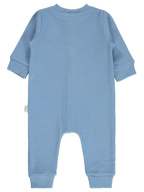 Civil Baby Düz Basic 1-6 Ay Tulum - Bebe Mavi