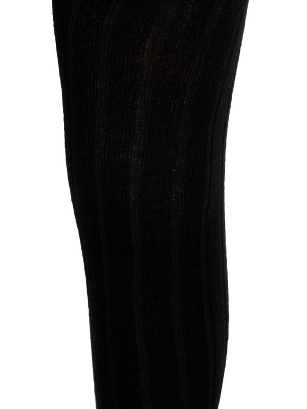 Civil Girls Derbili Düz 3-11 Yaş Külotlu Çorap - Siyah