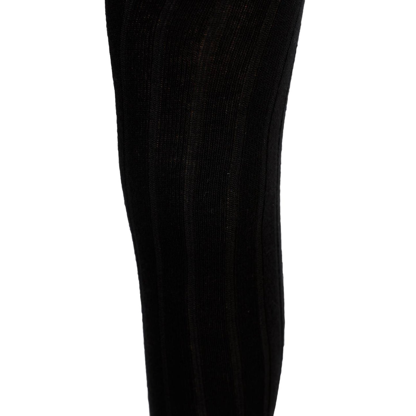 Civil Girls Derbili Düz 3-11 Yaş Külotlu Çorap - Siyah