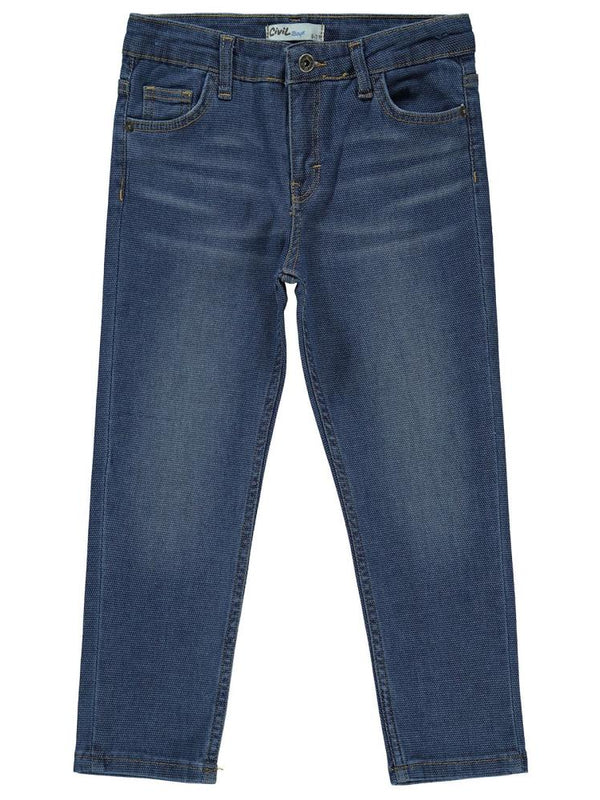 Civil Boys Klasik Petek Kumaş 10-13 Yaş Pantolon - Mavi