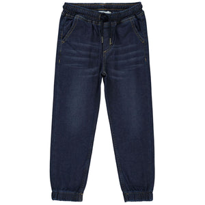 Civil Boys Bel Paça Lastikli Petek Kumaş 6-9 Yaş Pantolon - Mavi