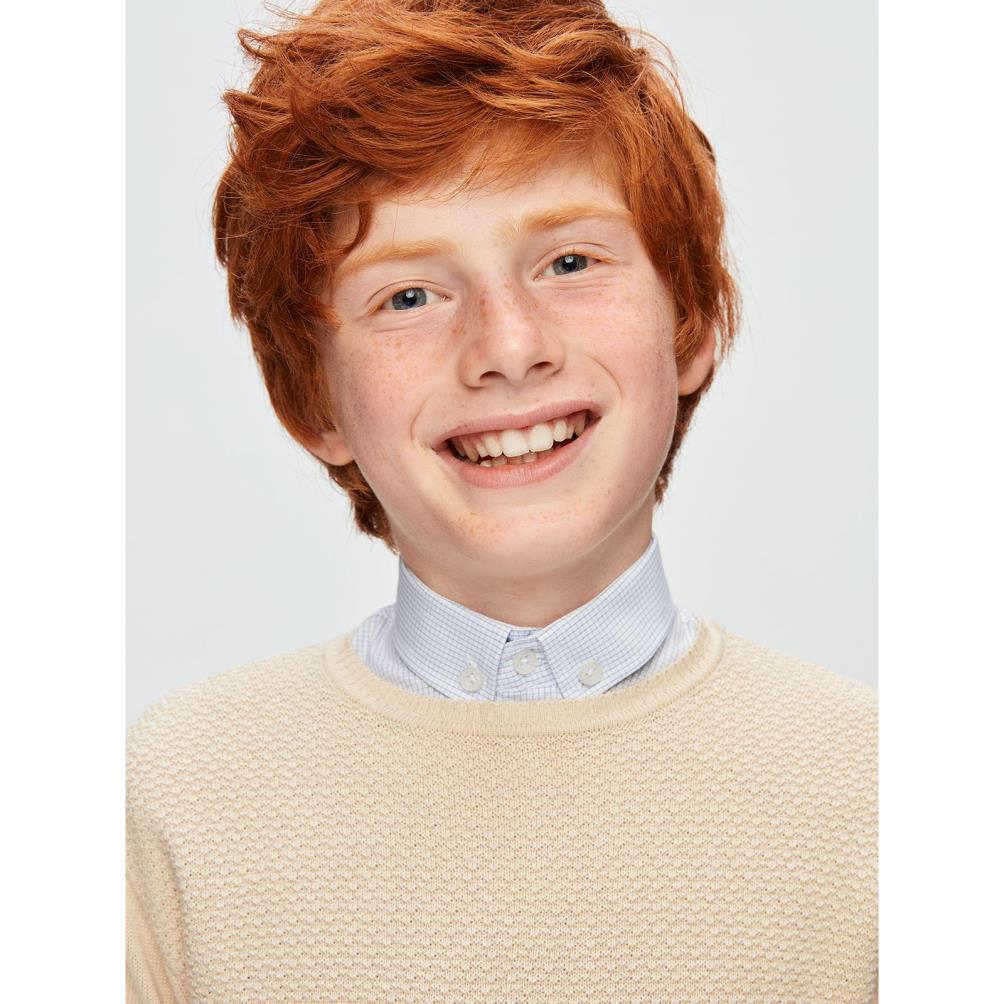 Montella M Nakışlı 6-10 Yaş Kazak - Bej