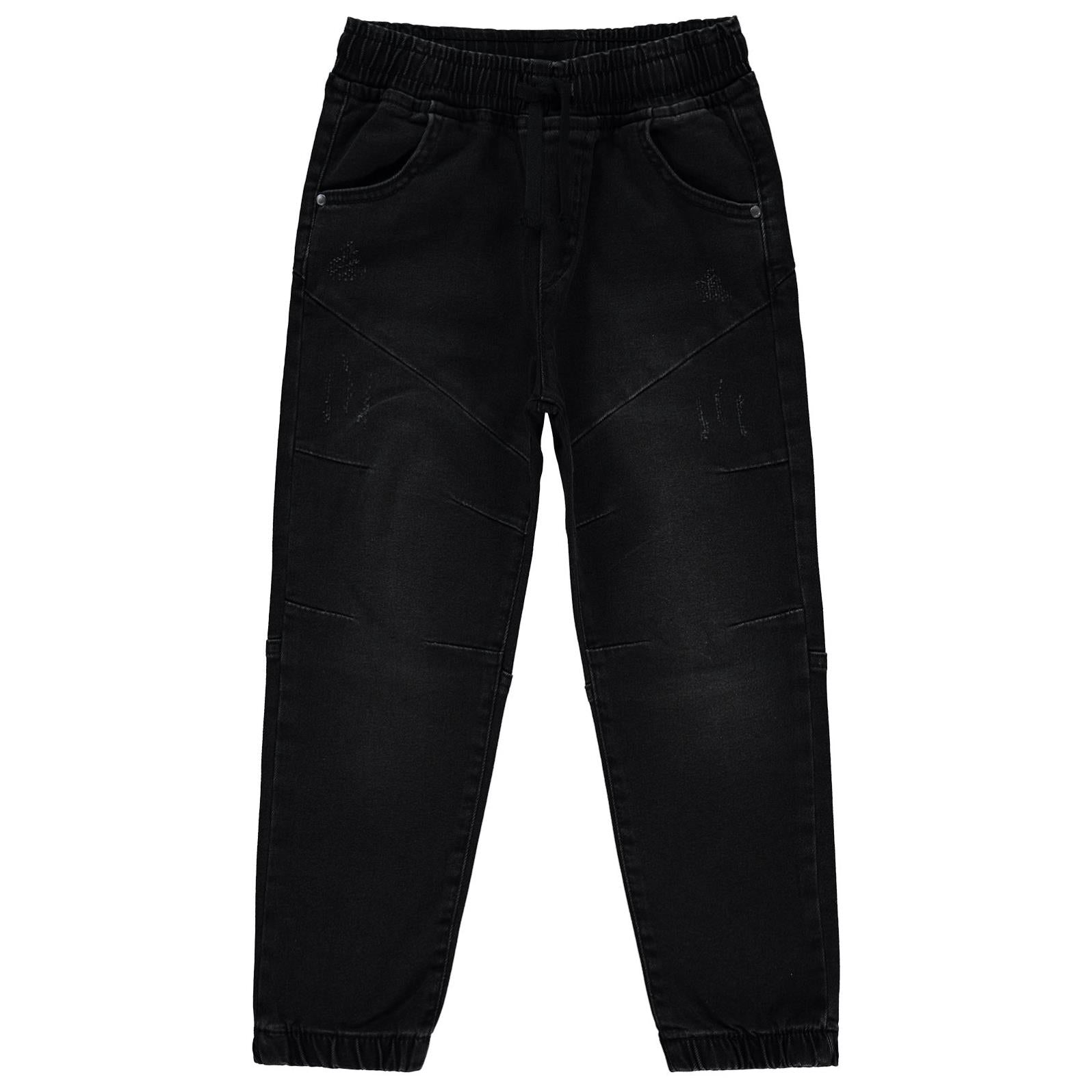 Civil Boys Bel Paça Lastikli Parçalı 6-9 Yaş Pantolon - Siyah