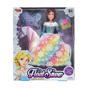 Vardem Oyuncak Aksesuarlı Atlı Bebek Renkli