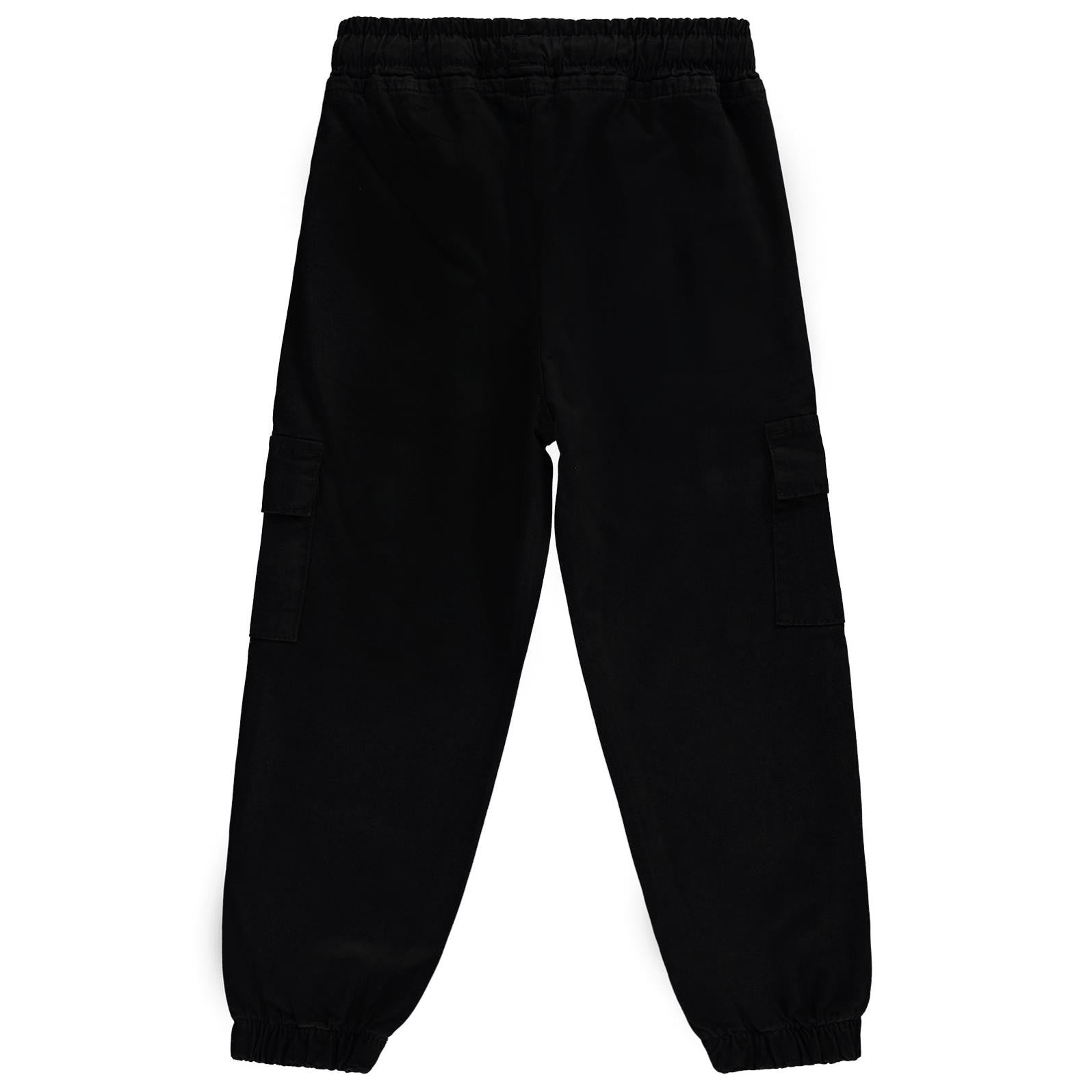 Civil Boys Bel Paça Lastikli Kargo Cepli 6-9 Yaş Pantolon - Siyah