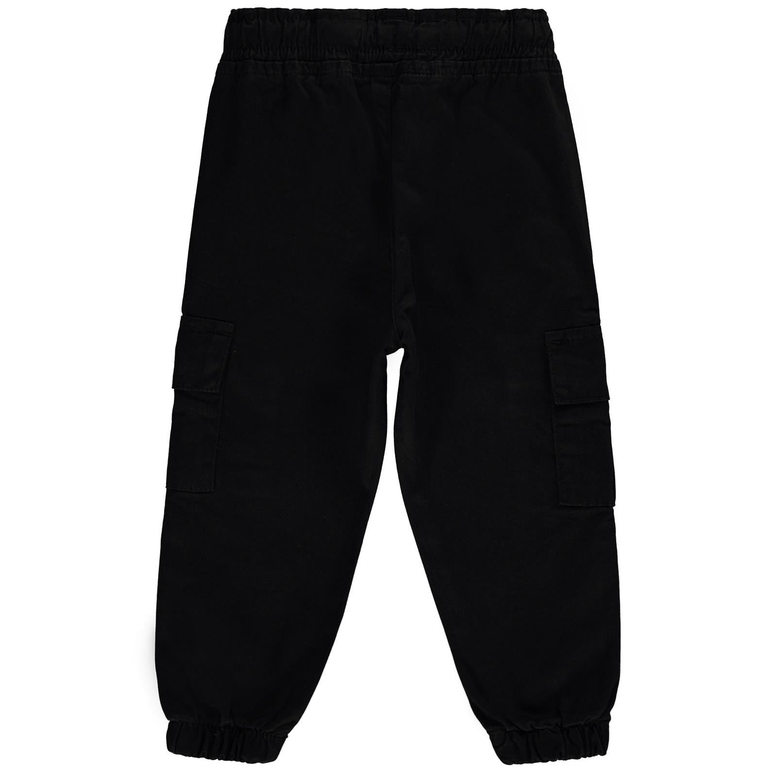 Civil Boys Bel Paça Lastikli Kargo Cepli 2-5 Yaş Pantolon - Siyah