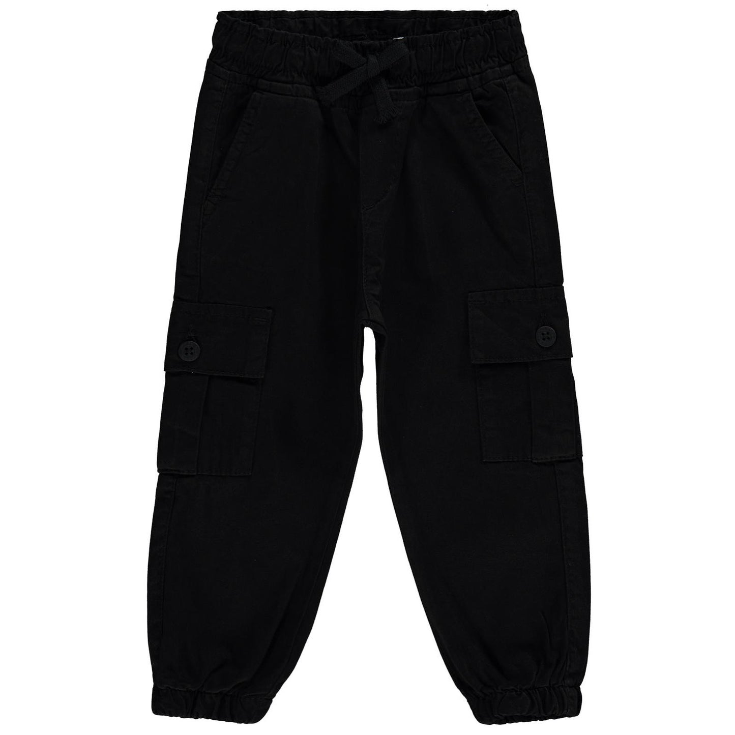 Civil Boys Bel Paça Lastikli Kargo Cepli 2-5 Yaş Pantolon - Siyah