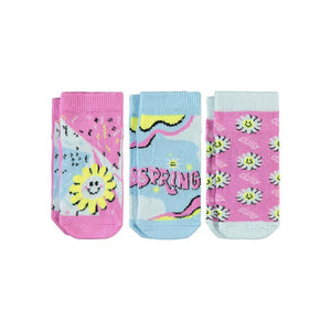 Civil Girls Daisy 3'lü 2-12 Yaş Patik Çorap