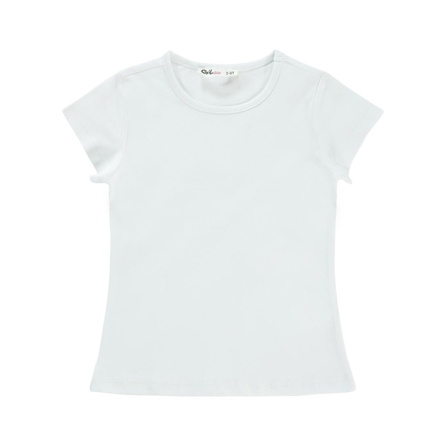 Civil Girls Basic 2-5 Yaş Tişört - Beyaz