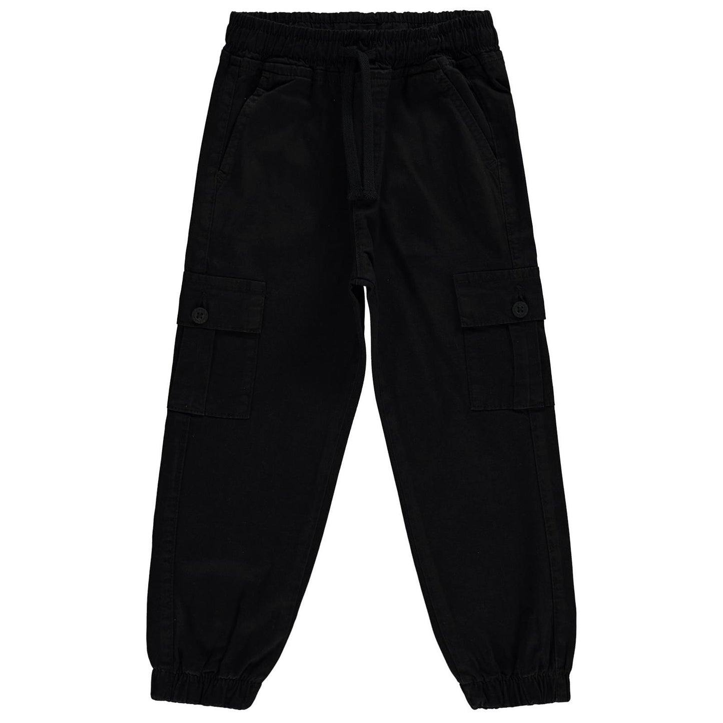 Civil Boys Bel Paça Lastikli Kargo Cepli 6-9 Yaş Pantolon - Siyah