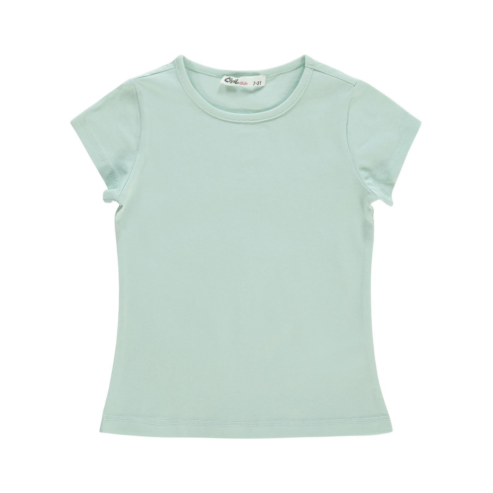 Civil Girls Basic 2-5 Yaş Tişört - Yeşil