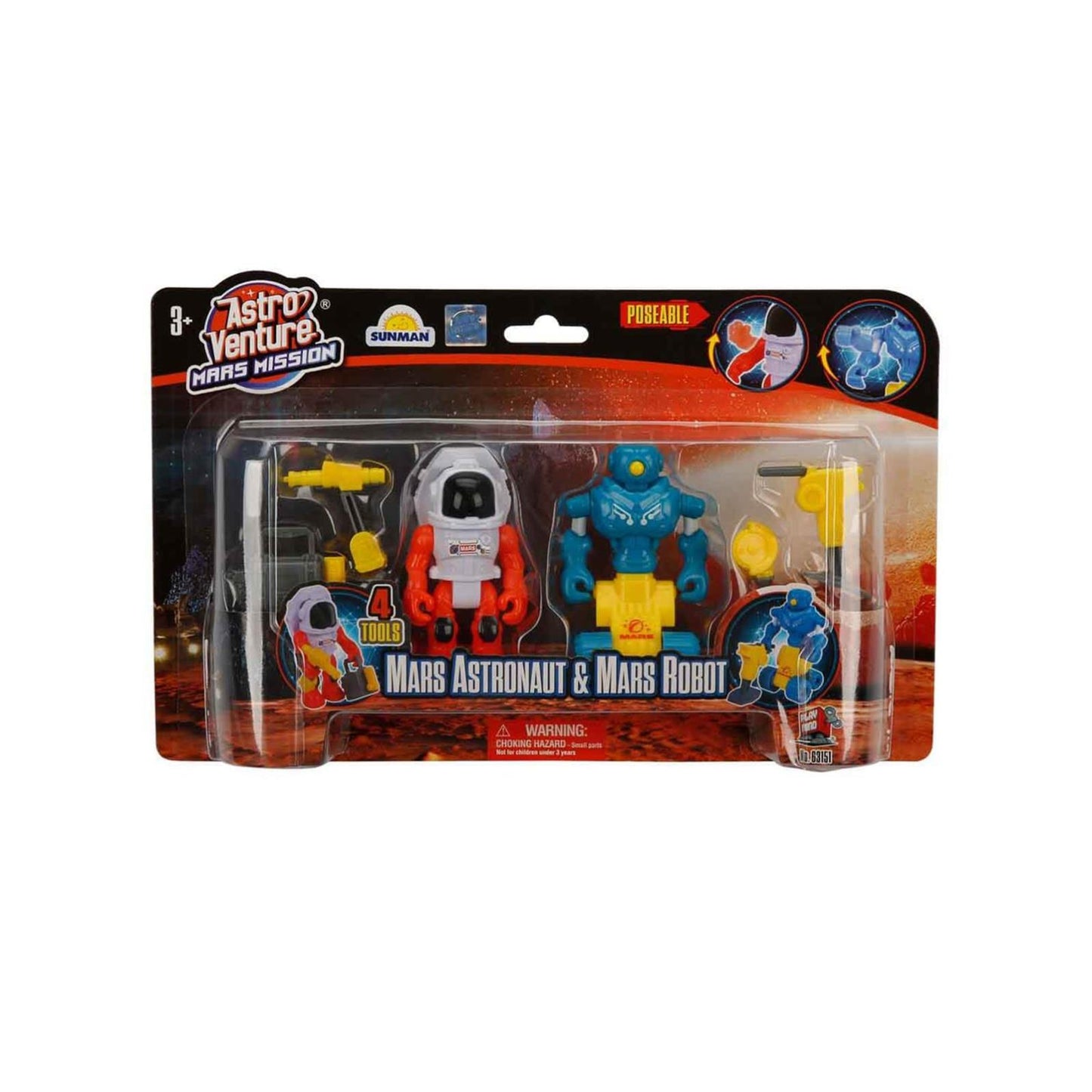 Playmind Astro Venture Mars Mission: Mars Astronaut & Mars Robot