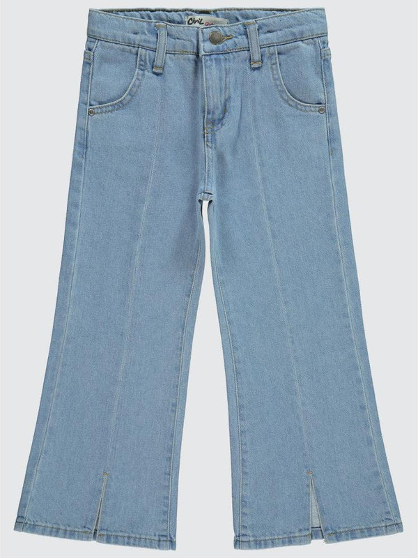 Civil Girls Yırtmaçlı 10-13 Yaş Pantolon - Mavi