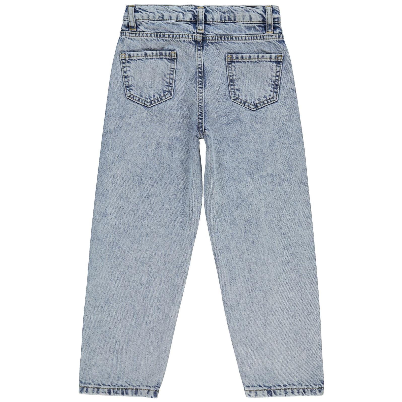 Civil Girls Mom Jean 10-13 Yaş Pantolon - Mavi