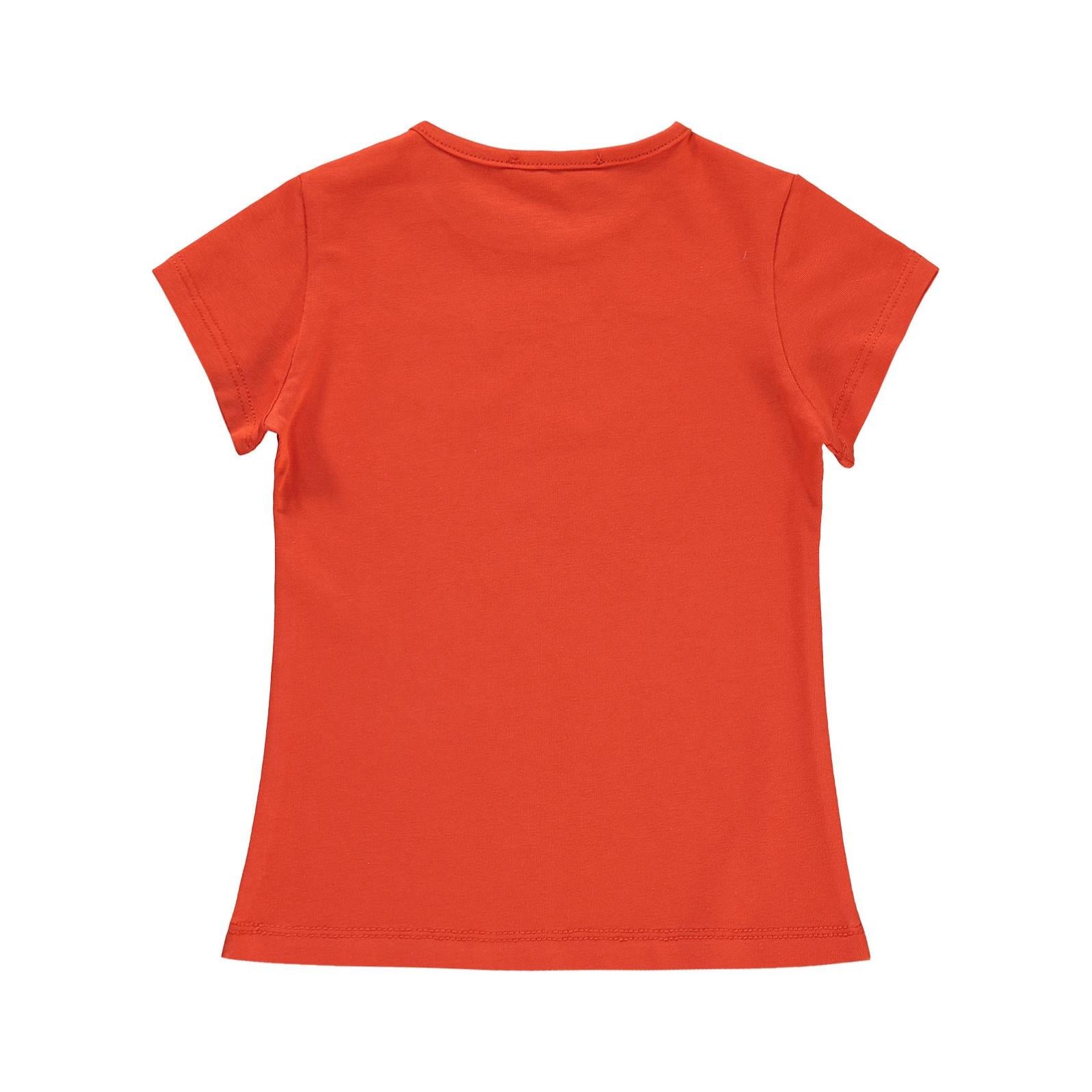 Civil Girls Basic 2-5 Yaş Tişört - Turuncu