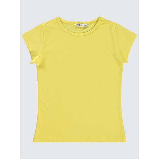 Civil Girls Basic 6-9 Yaş Tişört - Sarı
