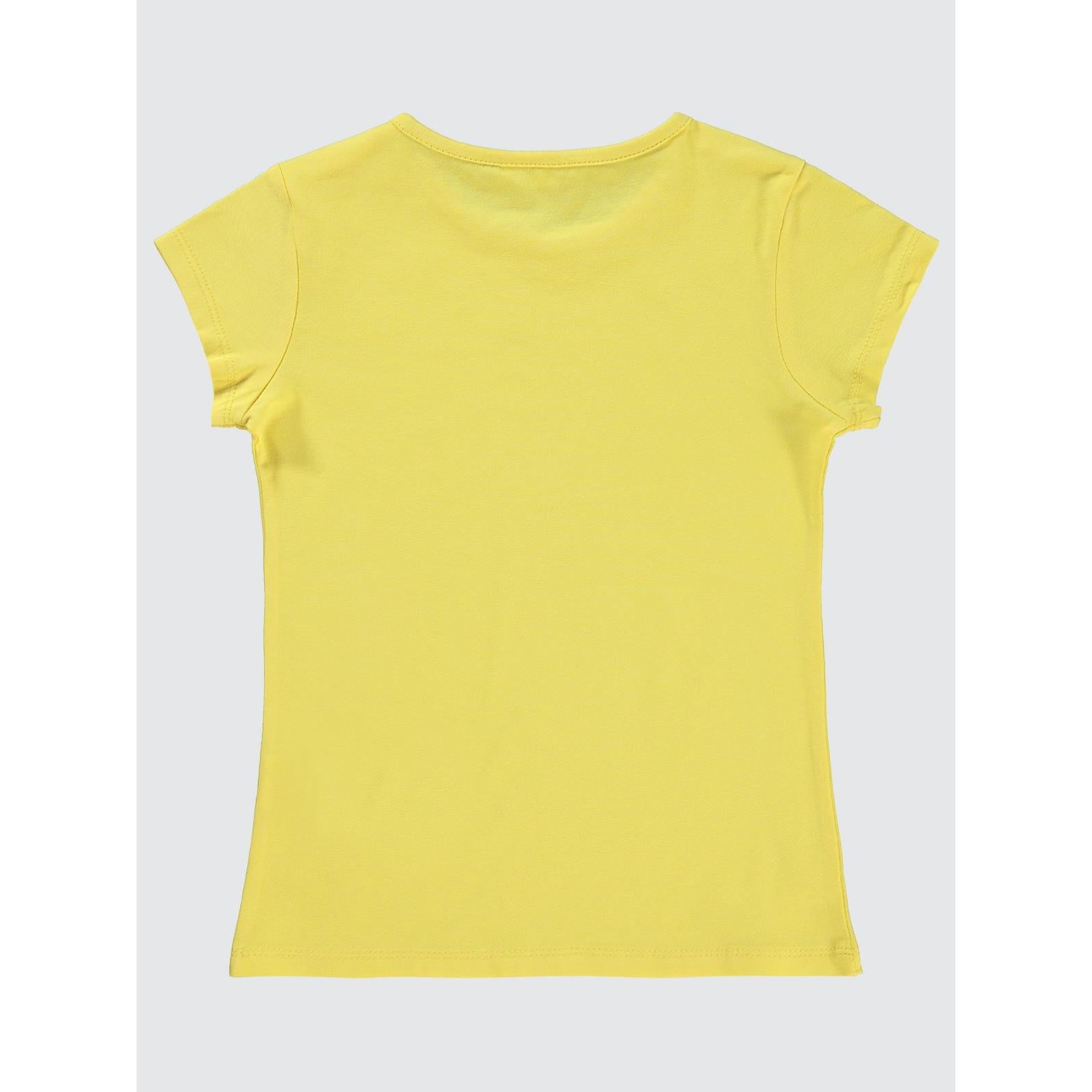 Civil Girls Basic 6-9 Yaş Tişört - Sarı