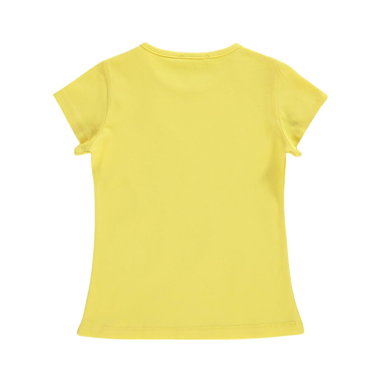 Civil Girls Basic 2-5 Yaş Tişört - Sarı