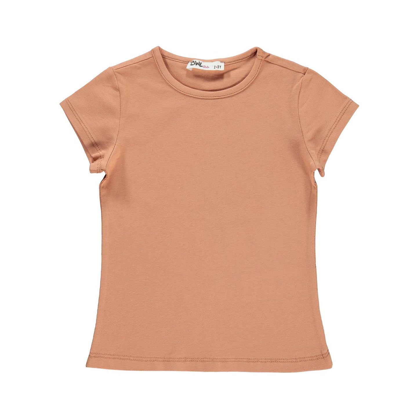 Civil Girls Basic 2-5 Yaş Tişört - Beyaz