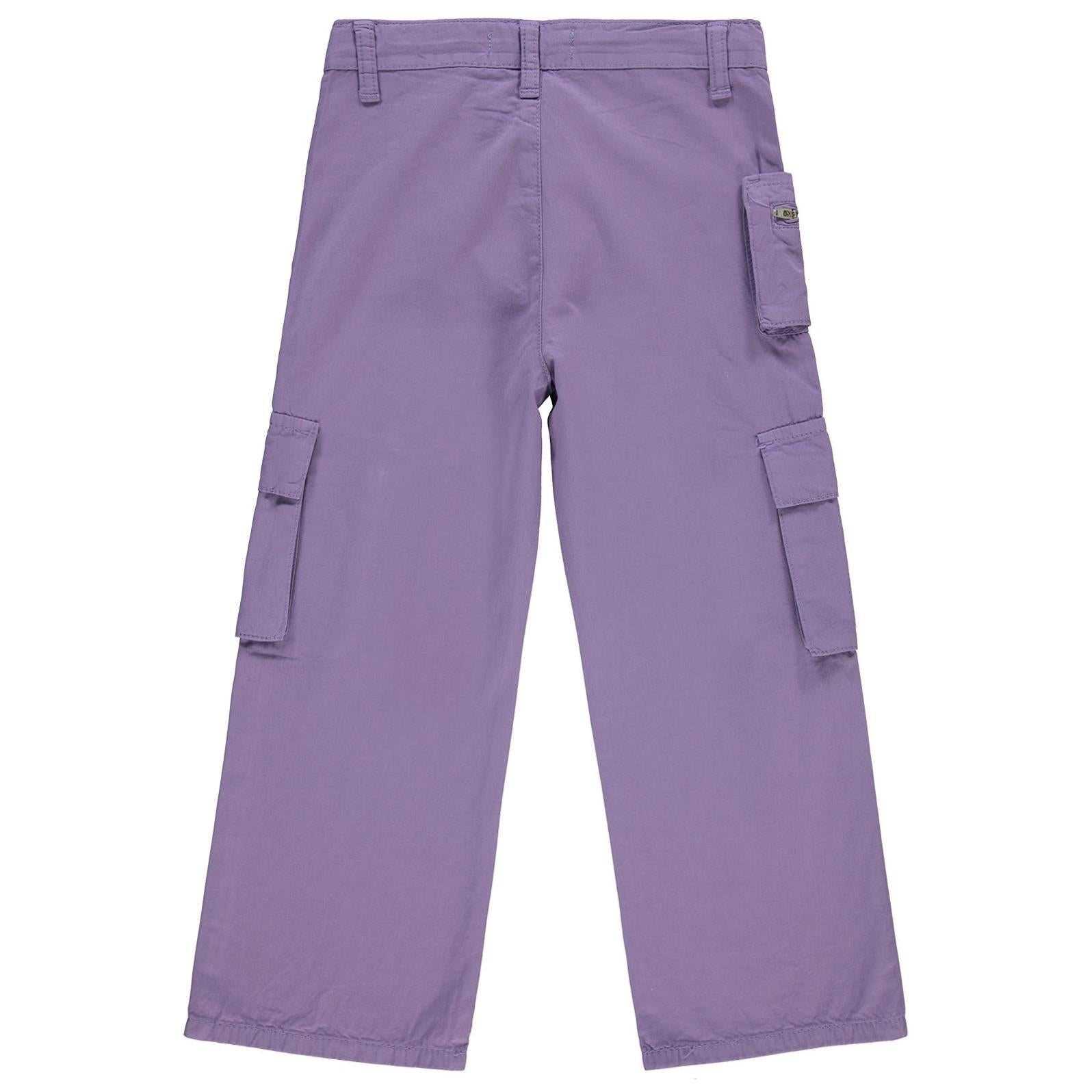 Civil Girls Üç Cepli Kargo 6-9 Yaş Pantolon - Lila