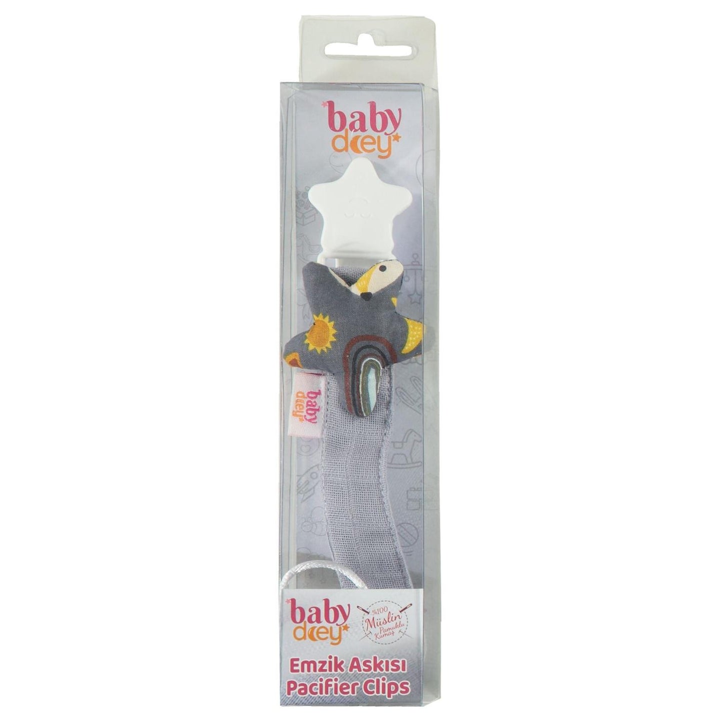 Baby Dcey Müslin Kumaş Emzik Askısı