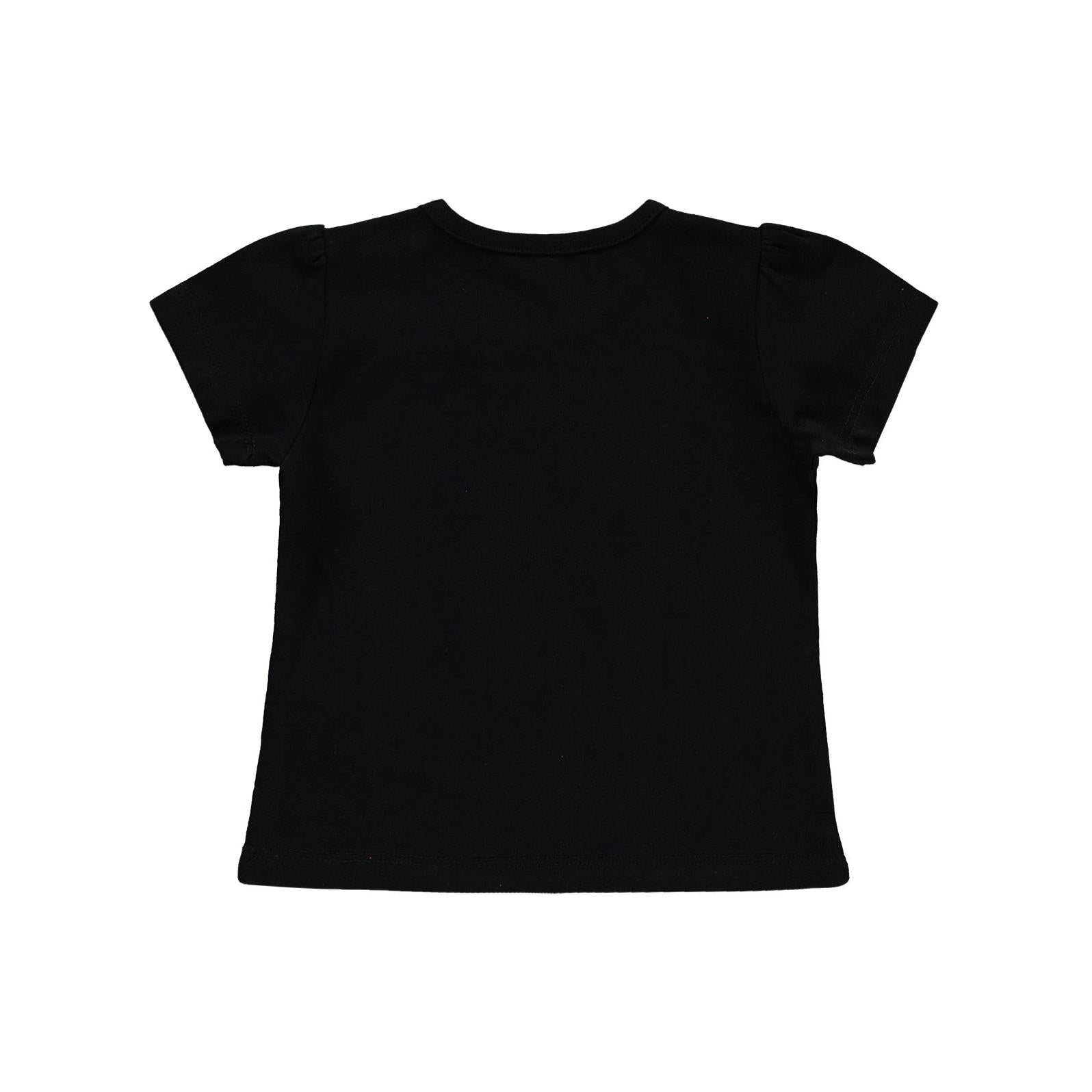 Civil Baby Kız Bebek Tişört 6-18 Ay - Siyah