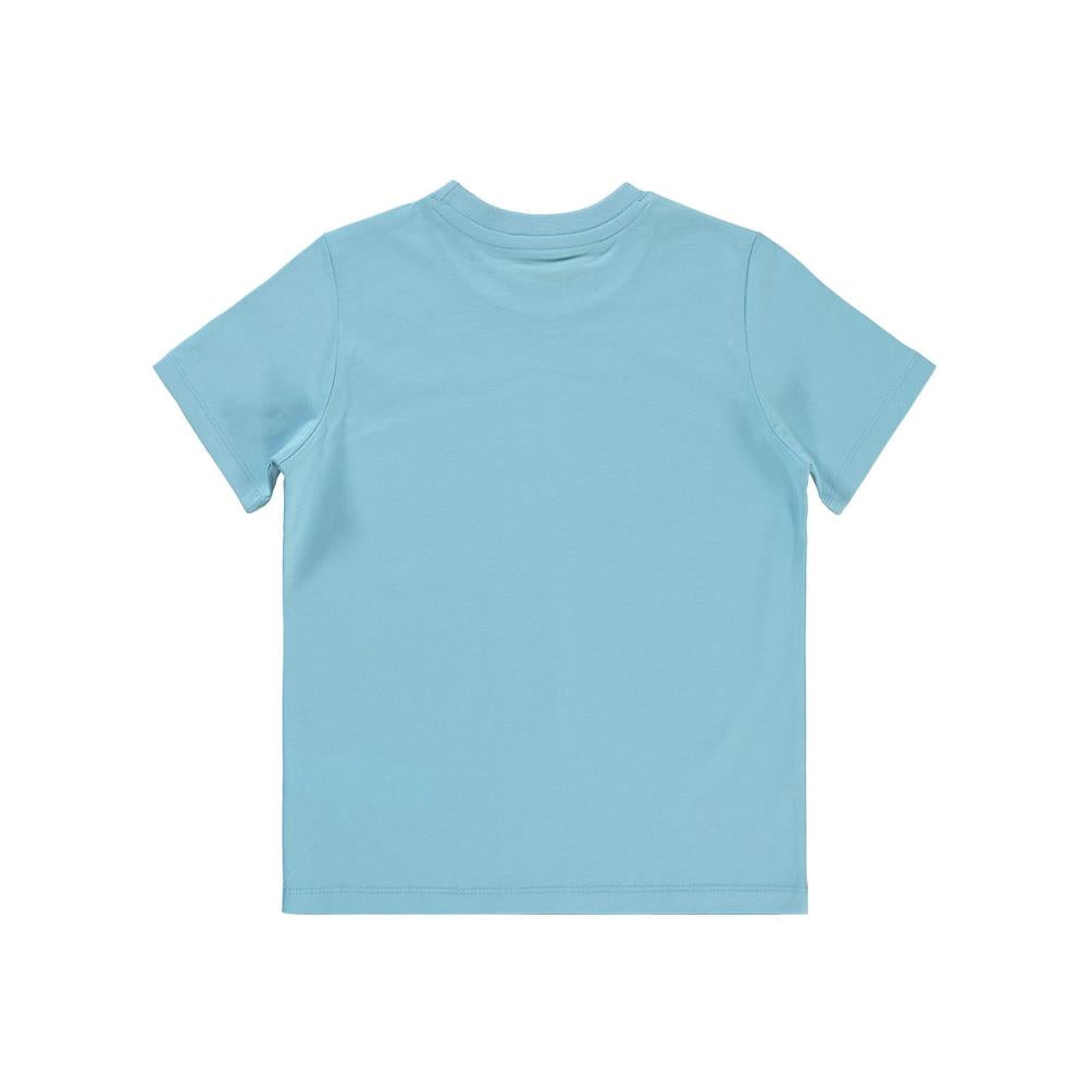 Civil Boys Kartpostal Baskılı 10-13 Yaş Tişört - Mavi