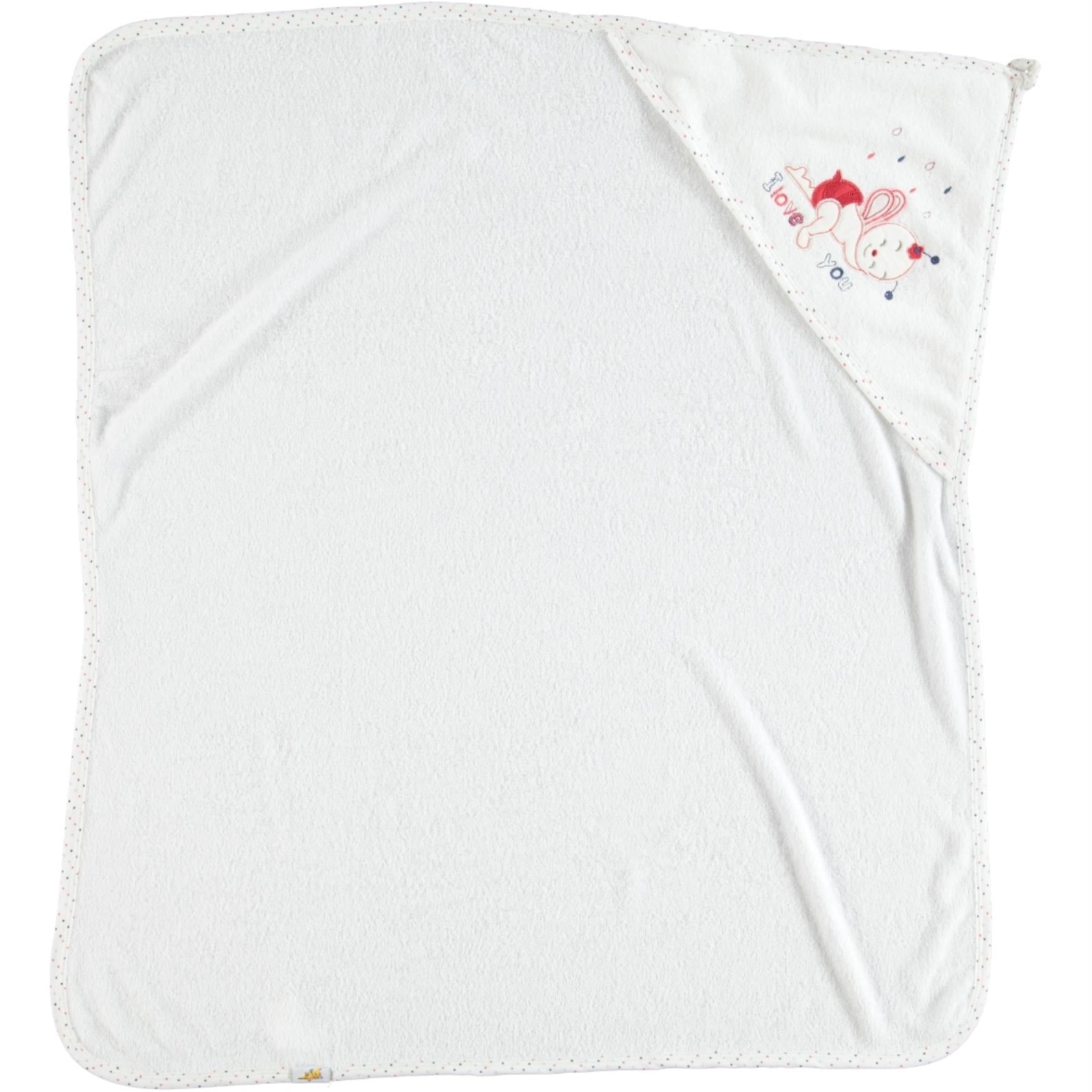 Mınıdamla Arı Nakslı Kurulama Keselı Havlu - Kırmızı