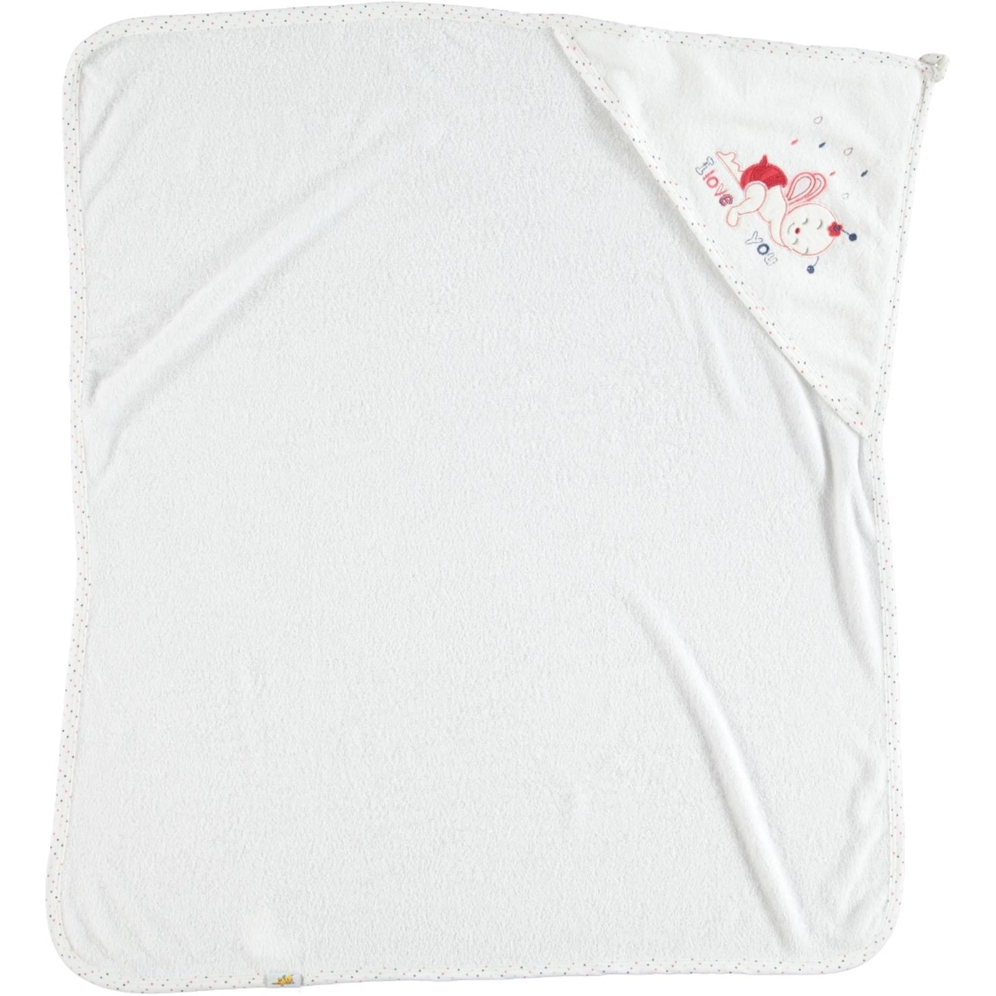 Mınıdamla Arı Nakslı Kurulama Keselı Havlu - Kırmızı