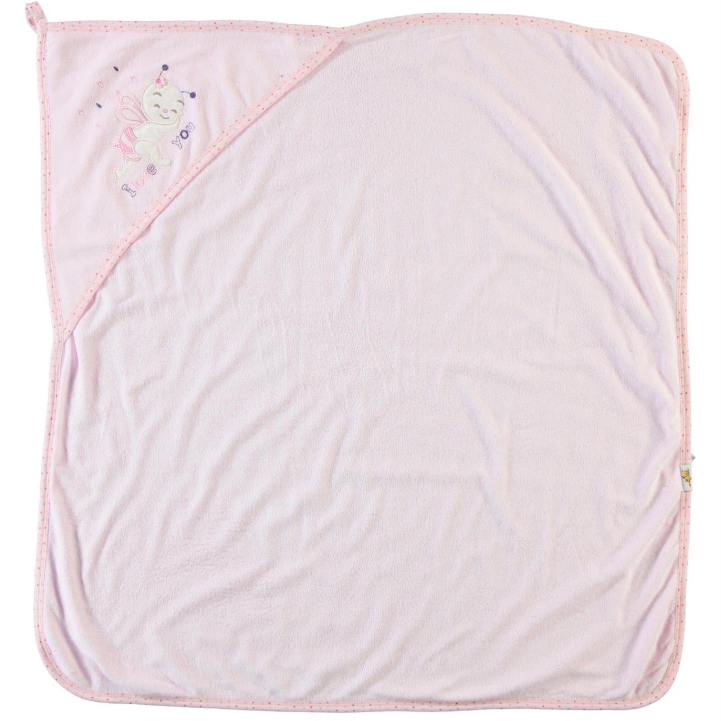 Mınıdamla Arı Nakslı Kurulama Keselı Havlu - Pembe