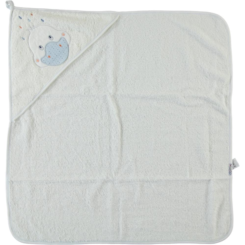 Albimini Ördek Nakıslı Bebek Kurulama Havlusu - Mavi