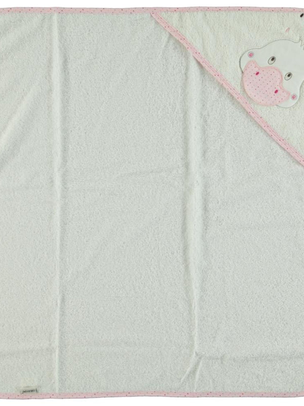 Albimini Ördek Nakıslı Bebek Kurulama Havlusu - Pembe