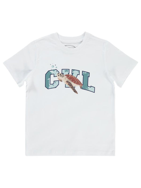 Civil Boys Cvl Caretta Baskılı 10-13 Yaş Tişört - Beyaz