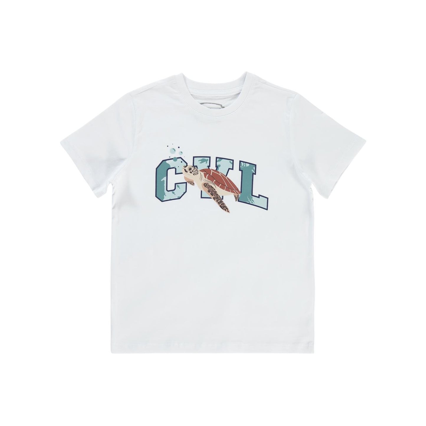 Civil Boys Cvl Caretta Baskılı 6-9 Yaş Tişört - Beyaz