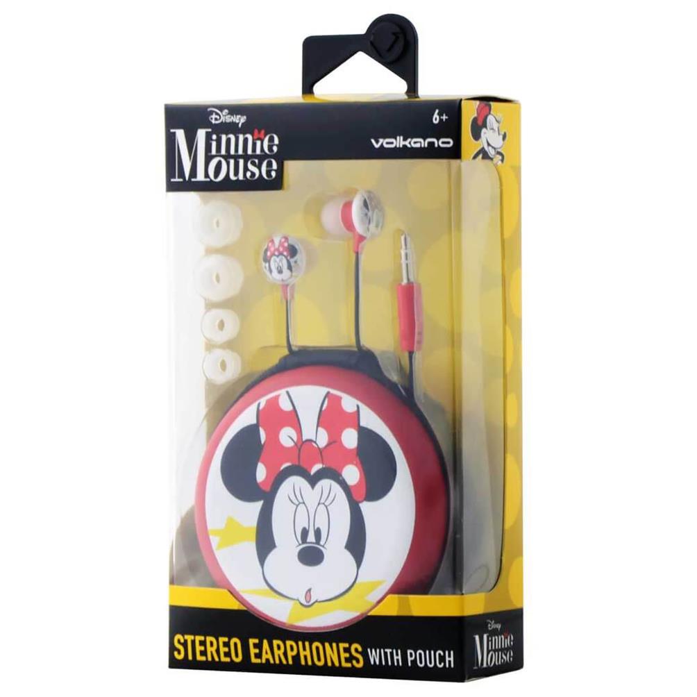 Disney Minnie Mouse Kulakiçi Kulaklık Çantalı Lisanslı